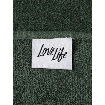 Полотенце махровое LoveLife «Танами» 30×50 см, зелёное, 100% хлопок, 430 г/м²