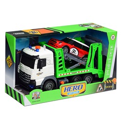 Автовоз с машиной (свет, звук) в коробке