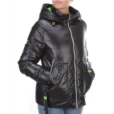 8263 BLACK Куртка демисезонная женская BAOFANI (100 гр. синтепон)