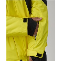 Горнолыжный костюм мужской зимний желтого цвета 02381J