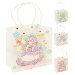Пакет подарочный 19*21*9 полипропилен Аниме прозрачный ассорти 4 вида КОКОС 231840/12/Китай