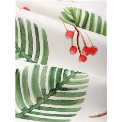 Набор сервировочных салфеток с декоративными кольцами «С Новым Годом», 40×40 см - 4 шт., 100% хлопок, саржа 190 г/м²