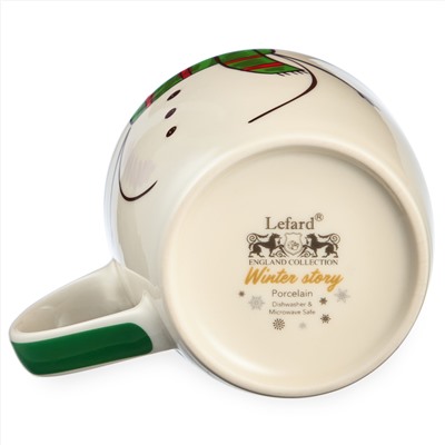 НАБОР ПОСУДЫ LEFARD "СНЕГОВИК" 2 ПР. (КРУЖКА 360МЛ, САЛАТНИК 500МЛ)
