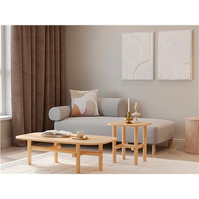 Стол журнальный Ottal, 110х59,5х32 см, бук, бежевый