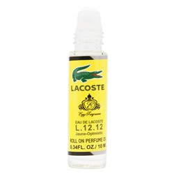 Масляные духи Lacoste L.12.12 Jaune Optimistic For Men roll on parfum oil 10 ml