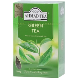AHMAD TEA. Green tea 100 гр. карт.пачка