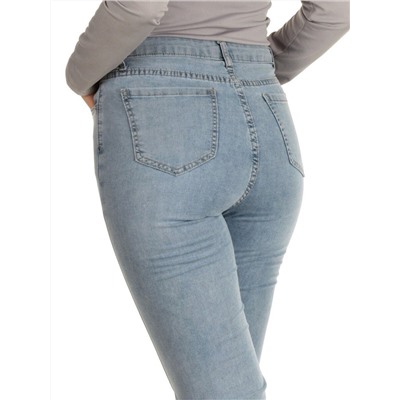 10097 BLUE Джинсы женские AMG JEANS (98% хлопок, 2% лайкра)