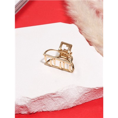 Крабик для волос «Маргарита», дуга, 2.5 см, золото