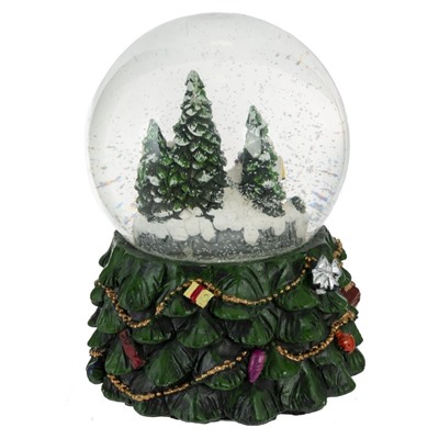 GAEM Фигурка декор в стекл шаре "Домики" (подсв, муз, вьюга, AAAх3 н/п), D 9.5 см, L11,5 W11,5 H15,5 см