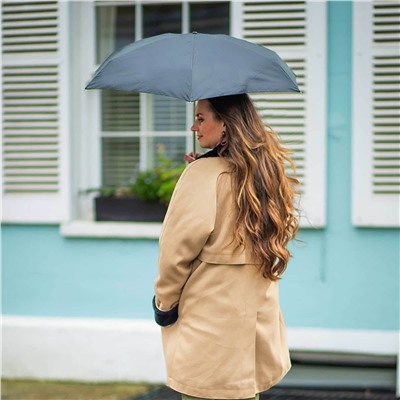 L500-01 Black (Черный) Зонт женский механика Fulton