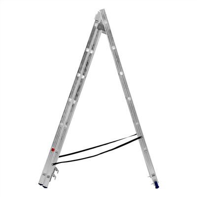 Лестница, 3 х 7 ступеней, алюминиевая, трехсекционная, Сибртех