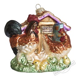 Куриный дворик (стекло) 11,5х5х12,5 см