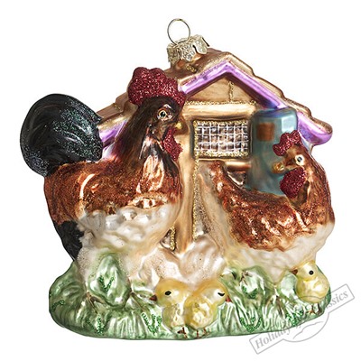 Куриный дворик (стекло) 11,5х5х12,5 см