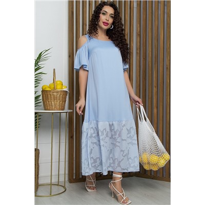 Платье Разбивая сердца (голубое) П15471-7М