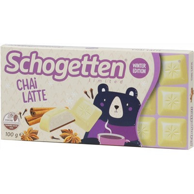 Schogеtten. Новый год. Chai Latte (Чай и Корица) 100 гр. карт.упаковка (Уцененная)