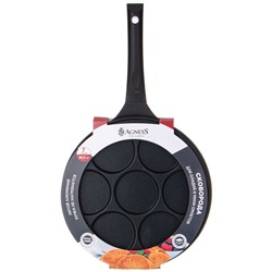 СКОВОРОДА AGNESS ДЛЯ ОЛАДИЙ С АНТИПРИГАР.ПОКРЫТИЕМ ДИАМЕТР=26.5 СМ.(КОР=6ШТ)