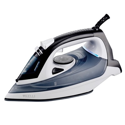 Утюг Kelli KL-1653С 2600Вт СЕРЫЙ керамическое покрытие (12) оптом