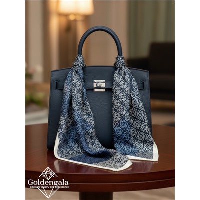 Косынка шелковая с принтом Арт 25183/013