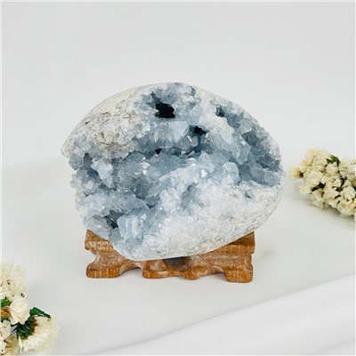 Радуга Самоцветов Друза Целестина на подставке