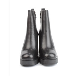 04-M3-1451 BLACK Ботильоны зимние женские (натуральная кожа, натуральный мех)