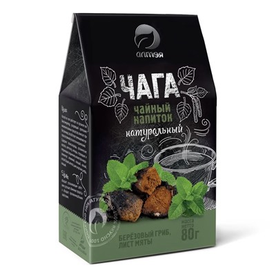 Фиточай Чага с мятой, 80 г