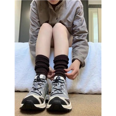 Japanese breathable demi-season knitted colored socks