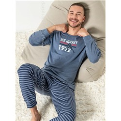 Пижама мужская №DU635 Loungewear Cotonella Образец