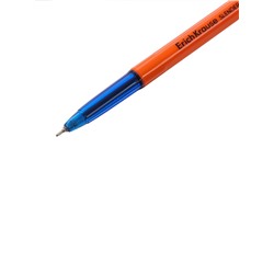 Ручка шариковая ErichKrause Slender Stick Orange, Super Glide, 0.7 мм, синяя
