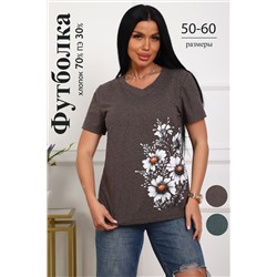 Женская футболка 29540 / коричневый