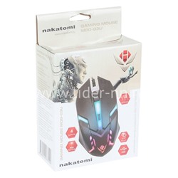 Мышь проводная NAKATOMI игровая Gaming MOG-03U 4 кнопки (черная)
