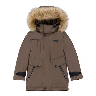 Куртка зимняя для мальчика NIKASTYLE 4з3524 Орех
