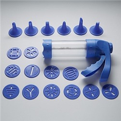 Пресс-шприц кондитерский ВЕ-0388 18 насадок 5,5х22см (24)