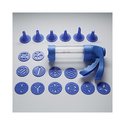 Пресс-шприц кондитерский ВЕ-0388 18 насадок 5,5х22см (24)