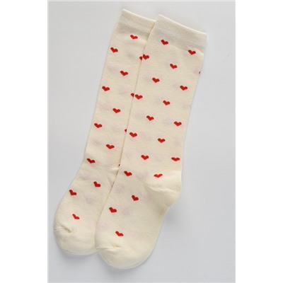 Детские гольфы Любимка (набор 2 пары) / экрю, розовый