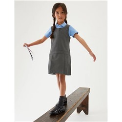 2pk Girls’ Crease Resistant School Pinafores (2-12 Yrs)
