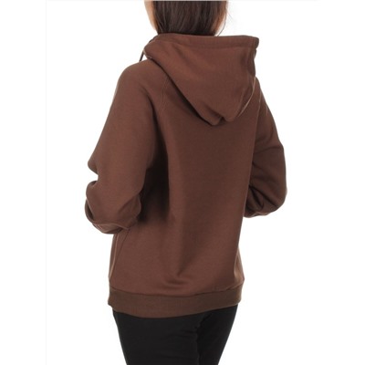 NO26 BROWN Худи женское (90% хлопок, 10% полиэстер)