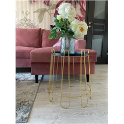 Столик журнальный SHT-CT6
                        золото / черный муар