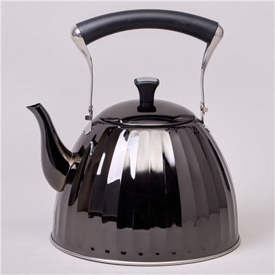 ЧАЙНИК AGNESS 3,0 Л СО СКЛАДЫВАЮЩЕЙСЯ РУЧКОЙ, СТАЛЬ 18/10, ИНДУКЦИОННОЕ КАПСУЛЬНОЕ ДНО