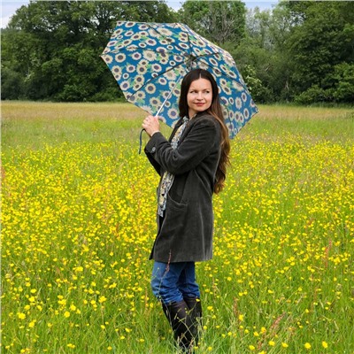 L354-4484 Sunflower (Подсолнухи) Зонт женский механика Fulton