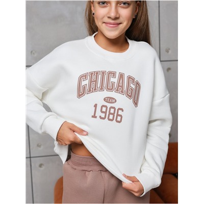 Костюм "Чикаго" детский девочка  молочный какао