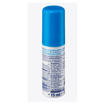 Dontodent Mundspray cool fresh fluoridfrei, Донтодент Освежающий Спрей для Полости Рта с маслом шалфея, без фтора, 15 мл
