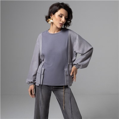 Свитшот дизайнерский, В котором удобно жить (серый)