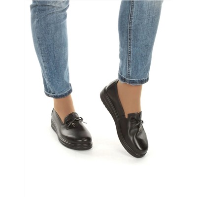 03-5071 BLACK Полуботинки женские (натуральная кожа)