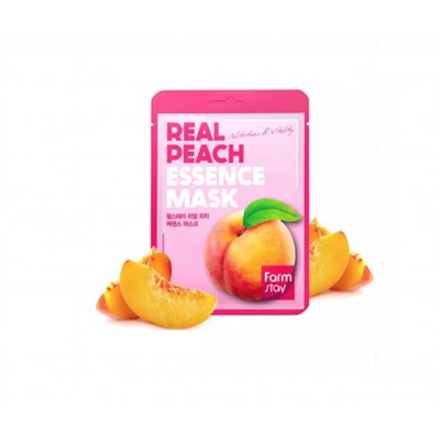 Тканевая маска с экстрактом Персика Farm Stay Real Peach Essence Mask 23 мл