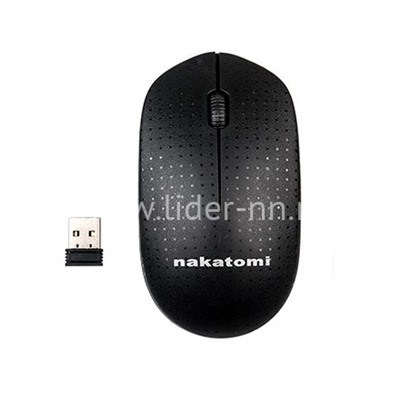 Мышь беспроводная NAKATOMI Navigator MRON-02U 6 кнопок (черная)