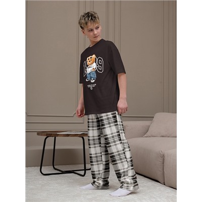 Детский костюм для мальчика Мишель-3 КМ-217 / коричневый