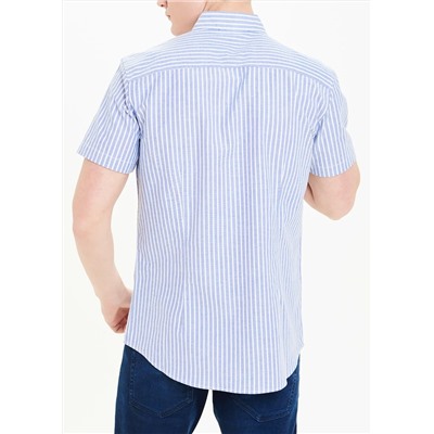 Short Sleeve Bengal Stripe Oxford Shirt