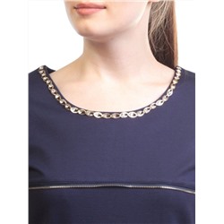 1607 DK. BLUE Платье женское (90% хлопок, 10% полиэстер)