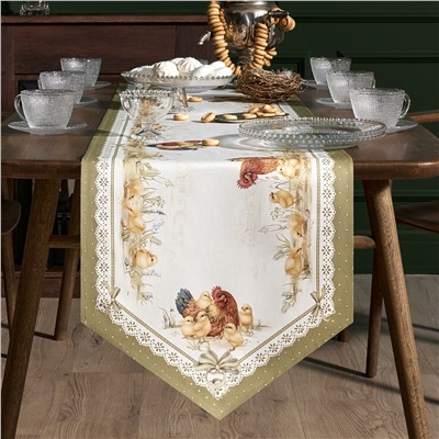 ДОРОЖКА "ЗОЛОТАЯ КУРОЧКА" 45Х300СМ, 100% ХЛОПОК, ТВИЛ