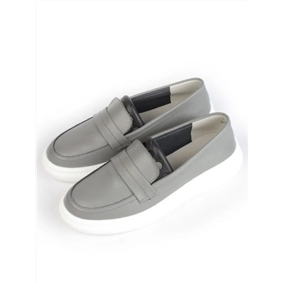03-ZL-8501 DK. GRAY Полуботинки женские (натуральная кожа)